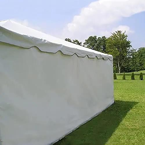 10' x 20' Economy Sidewall Kit for Canopy Tent, Complete Set of (2) White 10' and (2) 20' Side Walls for 7' Foot Height Party Frame and Outdoor Pole Tents, Tent Not Included by GreenHaven Gardens