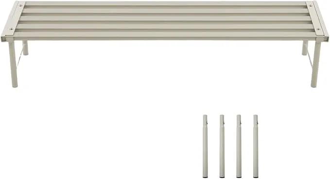 Metal Plant Stand, Rust-proof Aluminum Flower Pot Stand, Plants Display Stands Decoration Racks for Living Room Balconies and Gardens (90 White) by GreenHaven Gardens