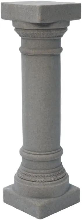 EMSCO Group Greek Column Statue – Natural Granite Appearance – Made of Resin – Lightweight – 28” Height by GreenHaven Gardens