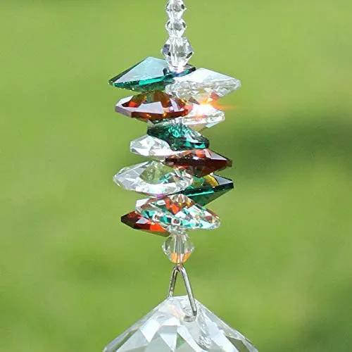 Crystal Garden Suncatcher Hanging Crystals Ornament for Window Rainbow Maker Prisms Home Decor Gift Boxed Sun Catcher Gift Idea for Mom Friends Grandma,Tree of Life by GreenHaven Gardens