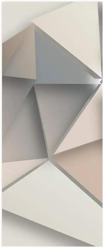 3D Door Stickers Murals - Peel and Stick - 3D Effect - Waterproof - White - Modern - Geometric - Wall & Door - Adult - 35.4 x 78.7 inch by GreenHaven Gardens