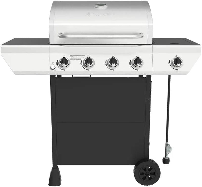 Nexgrill 4-Burner Propane Gas Grill with Side Burner, 52,000BTUs, 562 SQ. In. Cooking Space, BBQ Grill with Stainless Steel Lid & Control Panel for Outdoor Cooking, Patios, and More - 720-0925PA by GreenHaven Gardens