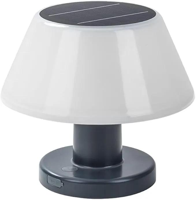 Solar Table Lamp Rechargeable Cordless - 4 Modes USB/Solar Charging Indoor Outdoor, IP54 Waterproof, 4000K Neutral White Light for Living Room/Garden/Study/Patio by GreenHaven Gardens