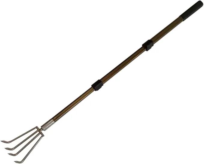 Stainless Steel Garden Claw rake Multifunctional rake, Lengthened Aluminum Alloy Handle, can be Used for Weeding and loosening The Soil in The Garden, and can Also be Used for Treasure Digging by GreenHaven Gardens