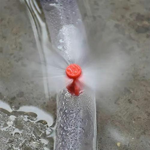 100 Pcs 360 Degree Refraction Atomized Dripper Micro Garden Sprinkler Sprayer Hydroponic Garden Irrigation by GreenHaven Gardens