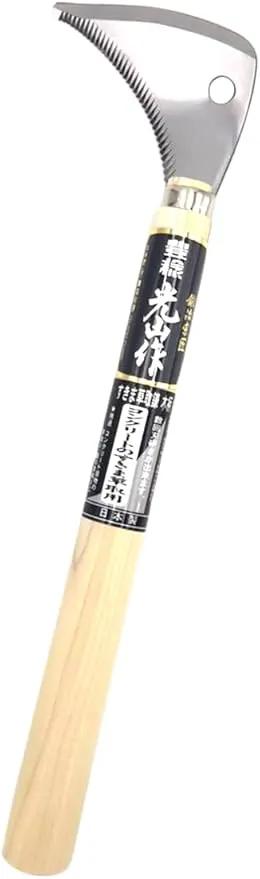 Japanese Weeding Sickle L-Shaped Garden Tool [Made in Japan] Gardening Hand-held Weeder Hand Hoe Weed by GreenHaven Gardens