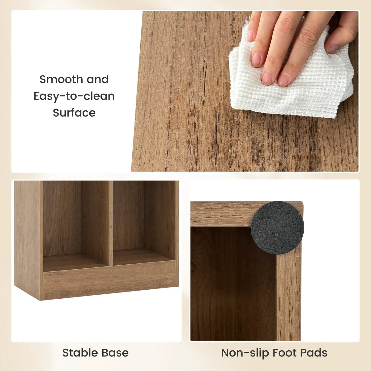 41 Inches 5-Cube Floor Bookcase with 2 Anti-Tipping Kits, photo 8 of 9