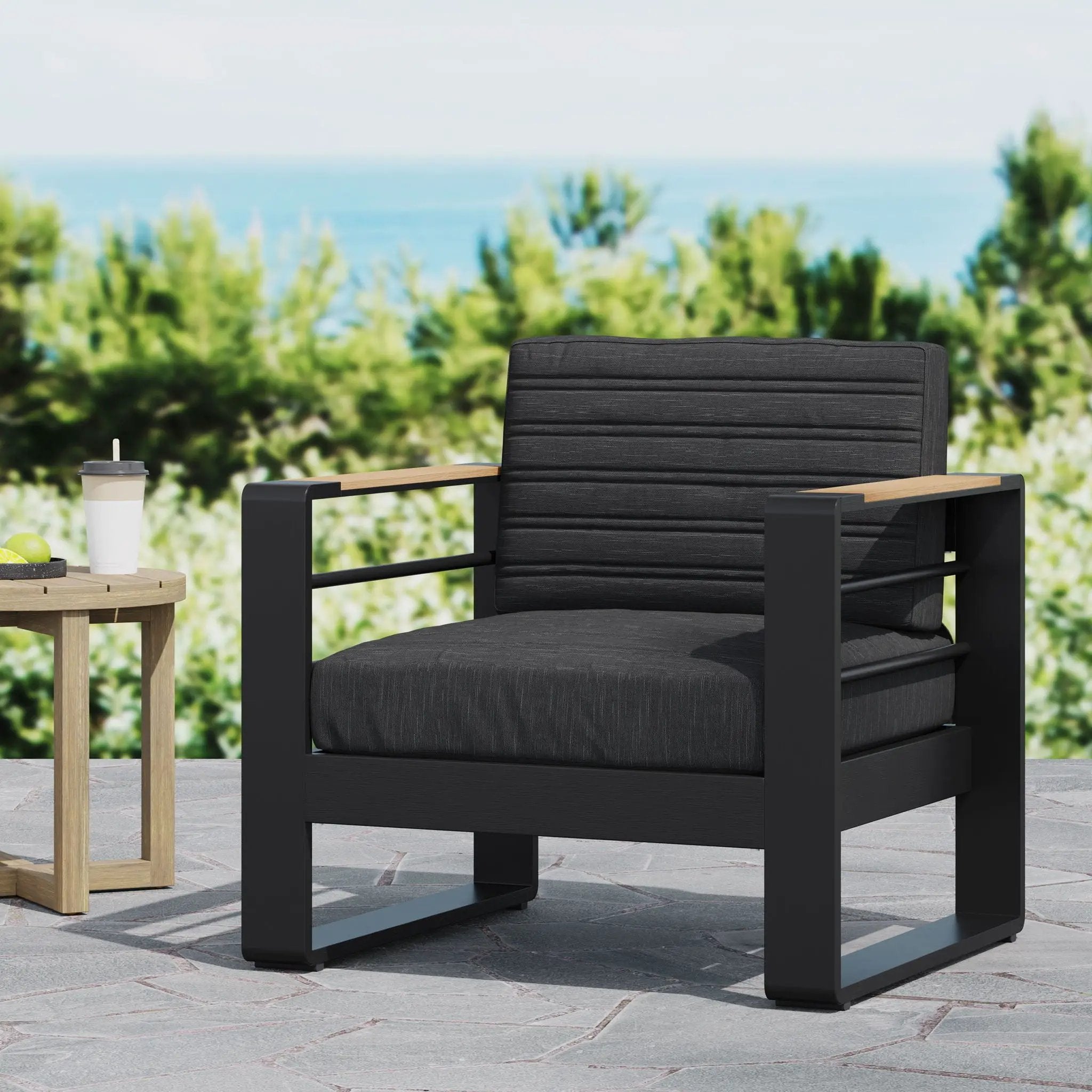 Giovanna Club Chair Set With Aluminum Frame by HouseOfZazla