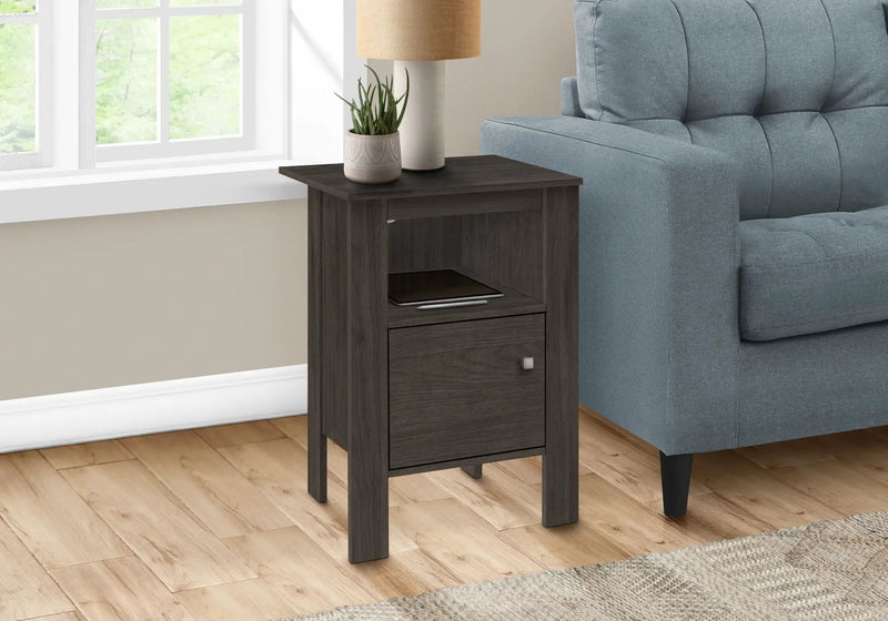Accent Nightstand Side Table, Storage, Transitional - Oak by Unique Piece Furniture