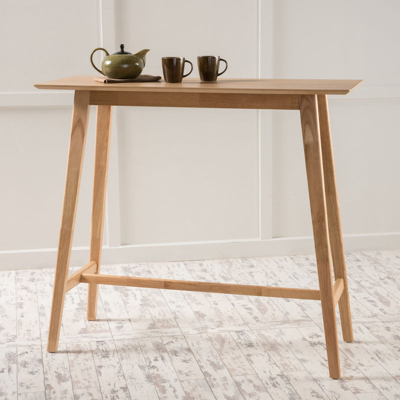 Bar Height Dining Table With Splayed Legs And Elongated Rectangular Top by HouseOfZazla