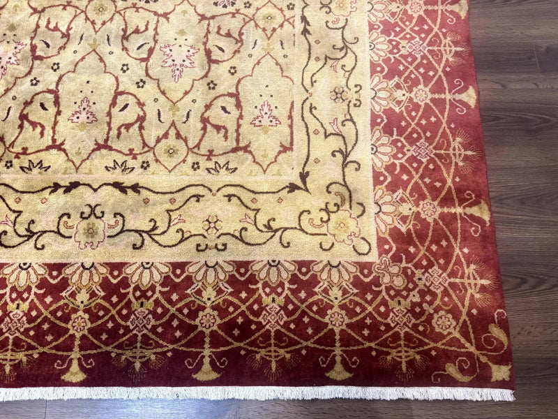 Pak Persian Rug 8x10, Allover Pattern, Gold-Tan, Fine 200 KPSI by Jewel Rugs