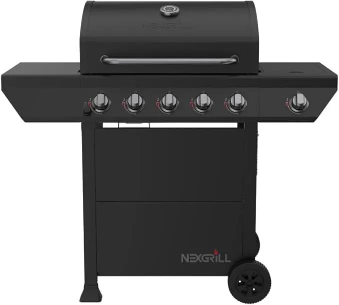 Nexgrill 5-Burner Gas Grill with Side Burner, 67,000 BTUs, 618 SQ. In. Cooking Area, Propane BBQ Grill with Stainless Steel Panel for Outdoor Cooking, Patios, and More - 720-1142 by GreenHaven Gardens