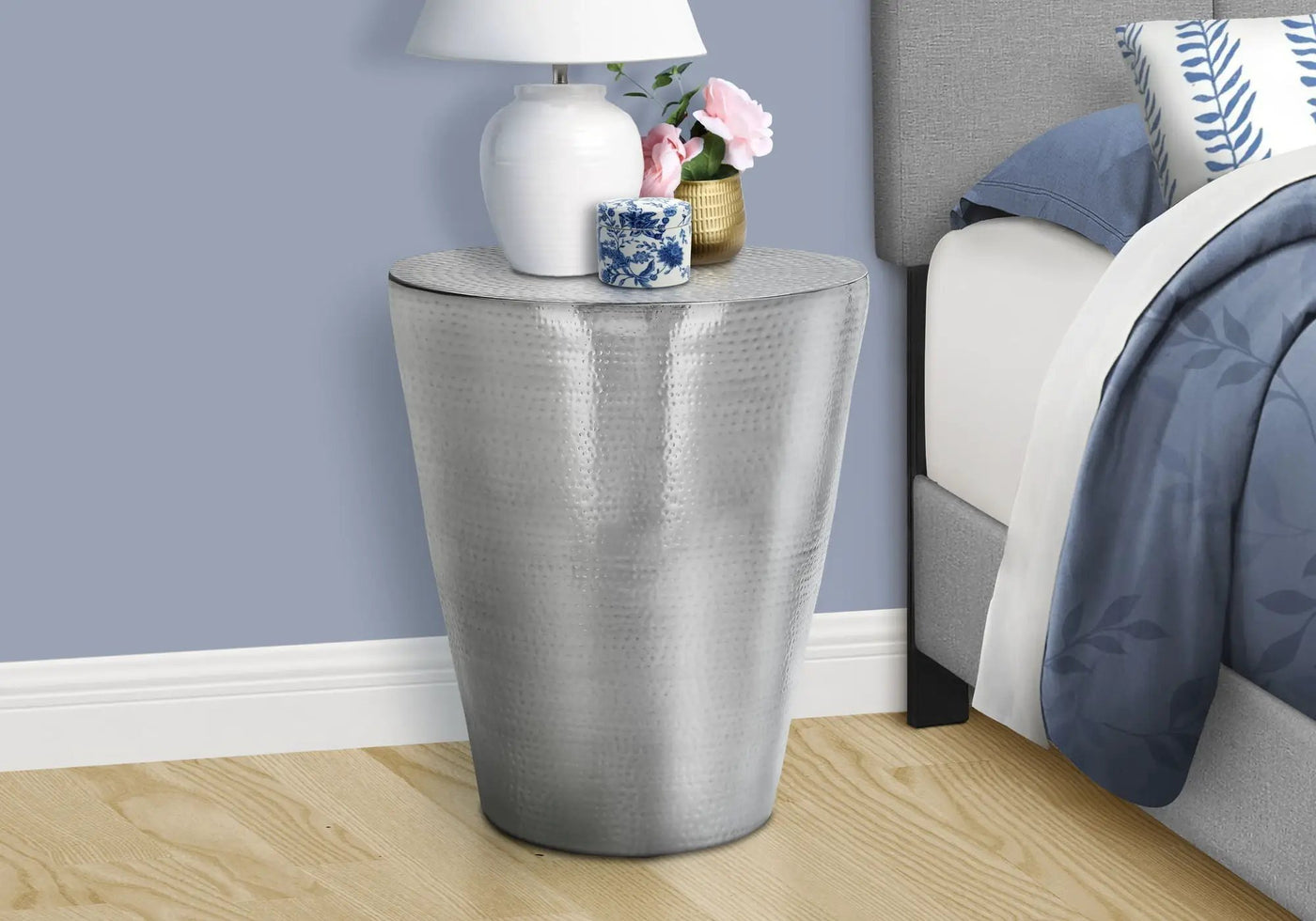 Drum Accent Side Table, Elegant Design by HouseOfZazla
