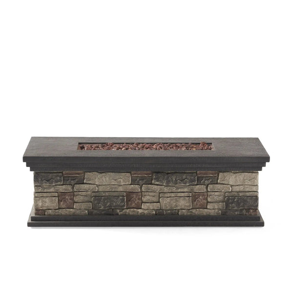 Fire Pit With Lightweight Concrete And Steel Frame