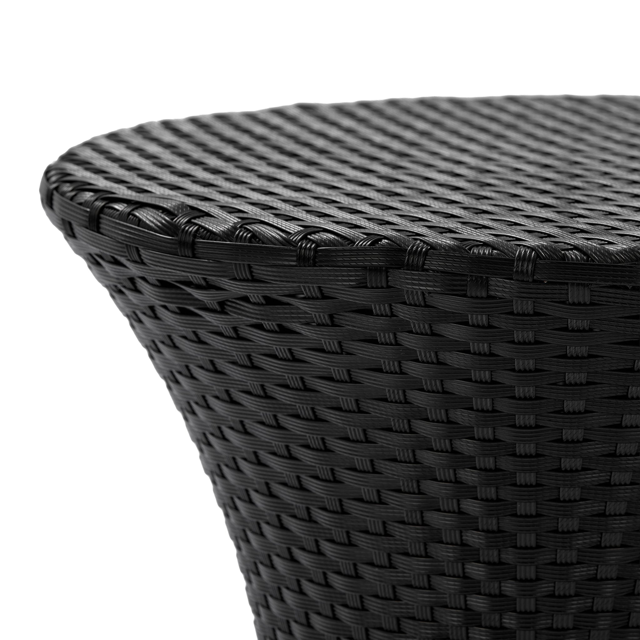 KONO Hourglass Rattan Table with No Glass Top by HouseOfZazla
