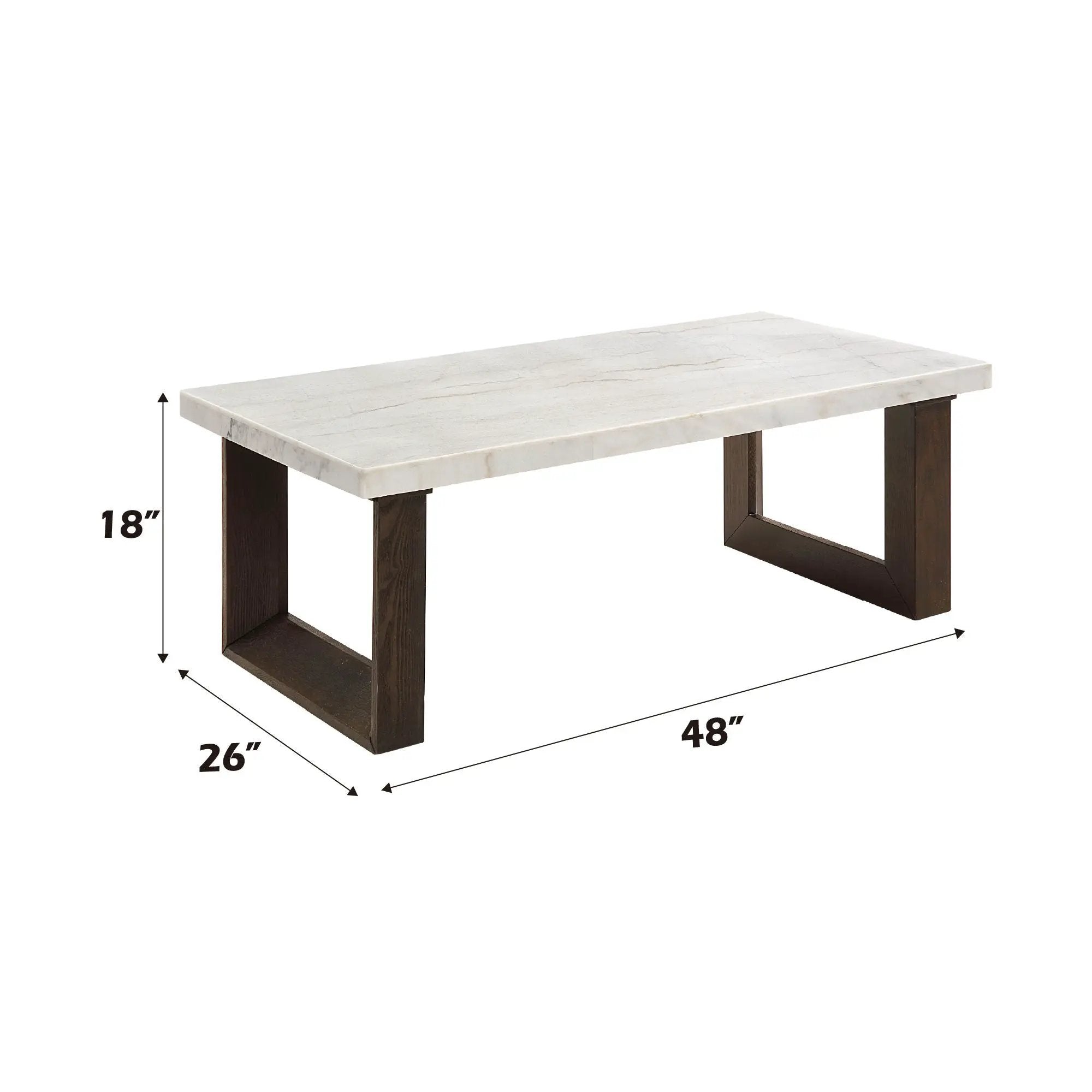 Edwyn - Natural Marble Top End Table by Unique Piece Furniture