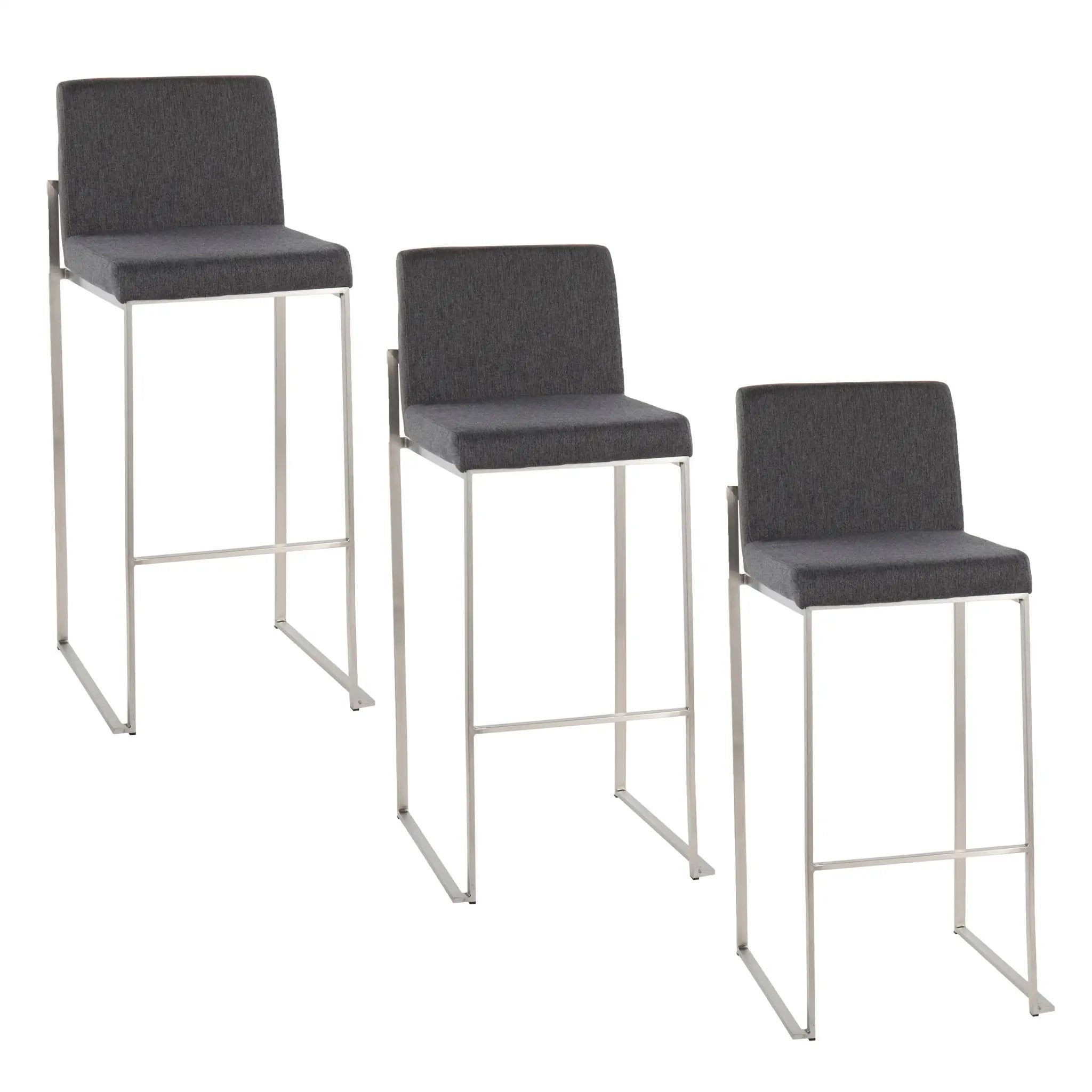 Fuji - Contemporary And Modern Elegance High Back Barstool by Unique Piece Furniture
