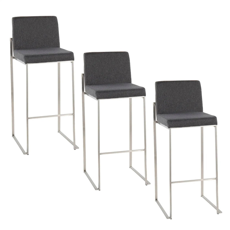 Fuji - Contemporary And Modern Elegance High Back Barstool by Unique Piece Furniture