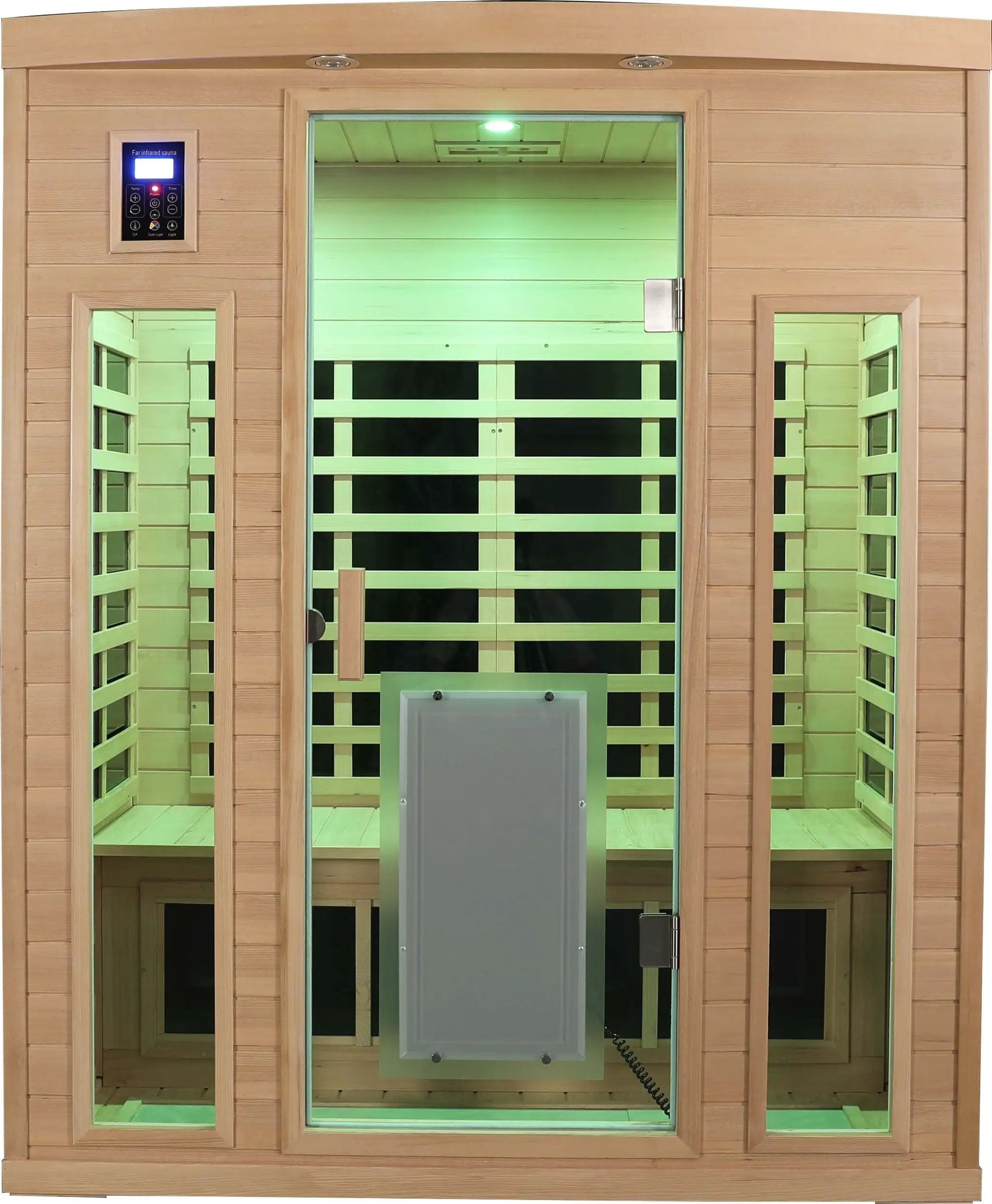 Low EMF Three person Far infrared sauna room (Front & Rear) by HouseOfZazla