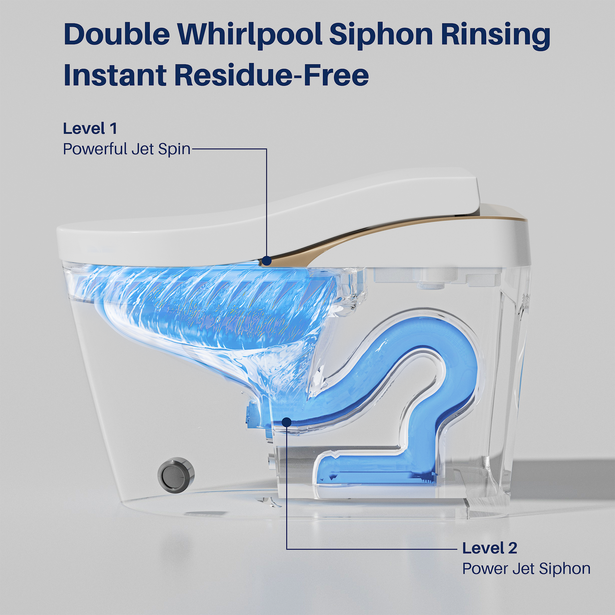 Modern Smart Toilet With Bidet, Auto Flush, Heated Seat, and More by HouseOfZazla
