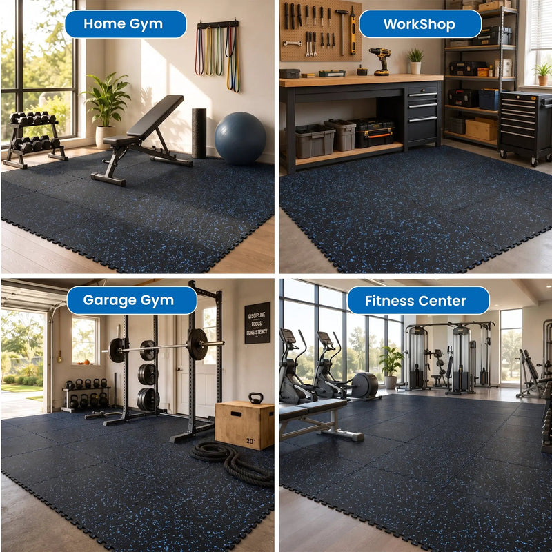 0.6 Inch Thick Gym Floor Mats by HouseOfZazla