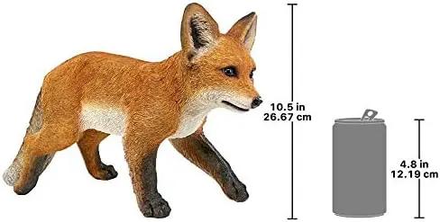 Design Toscano Cavorting Carmine Baby Red Fox Statue by GreenHaven Gardens