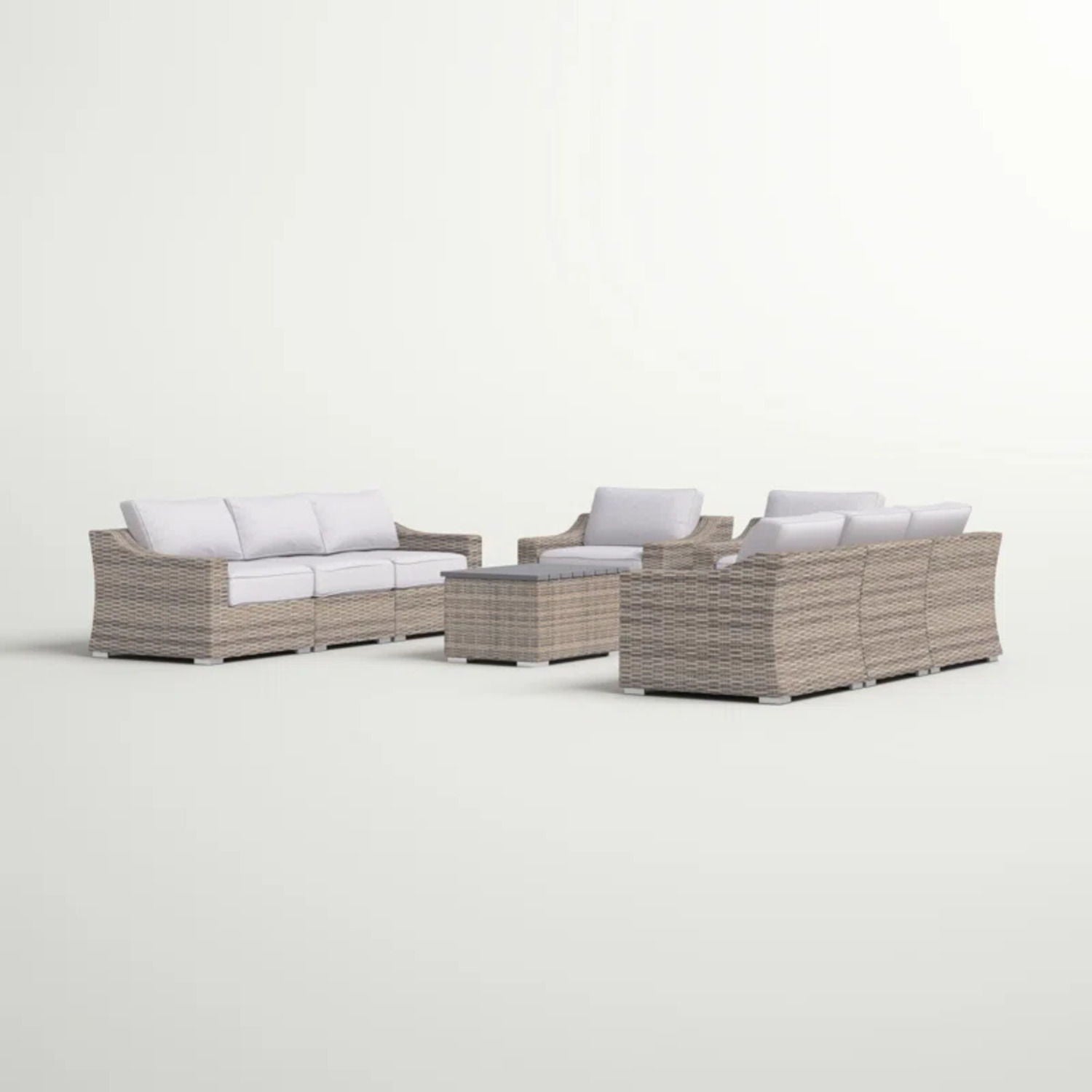 Stylish Sofa Seating Group With Cushions Perfect For Outdoor Gatherings by HouseOfZazla