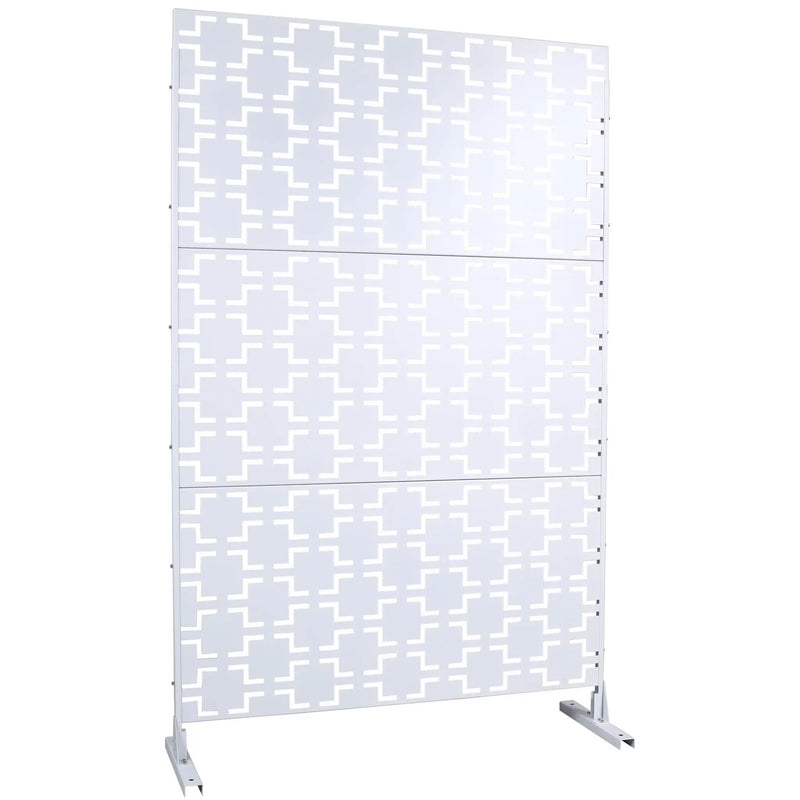 Outdoor & Indoor Metal Privacy Freestanding Decorative Screen by Unique Piece Furniture
