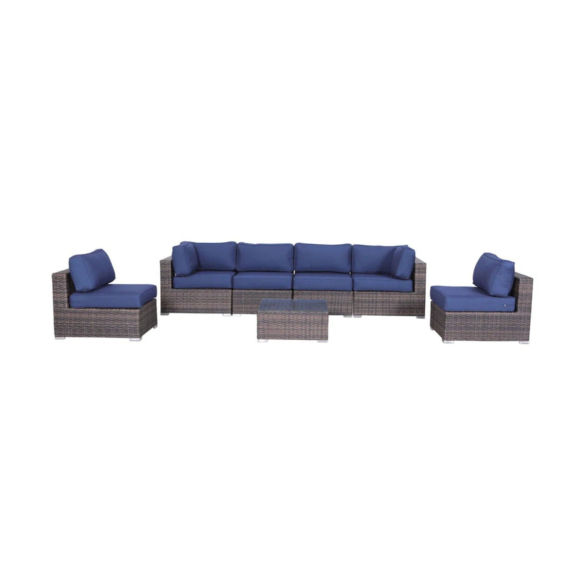Outdoor Wicker Seating Group With Cushions, photo 3 of 38