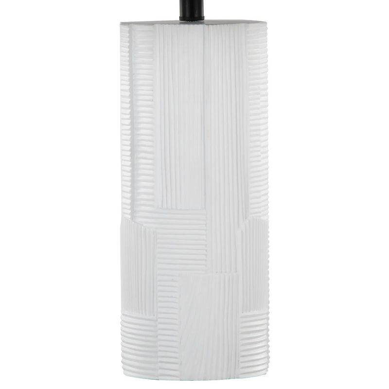 Petra - Contemporary Table Lamp (Set of 2) - Cream / Black by HouseOfZazla