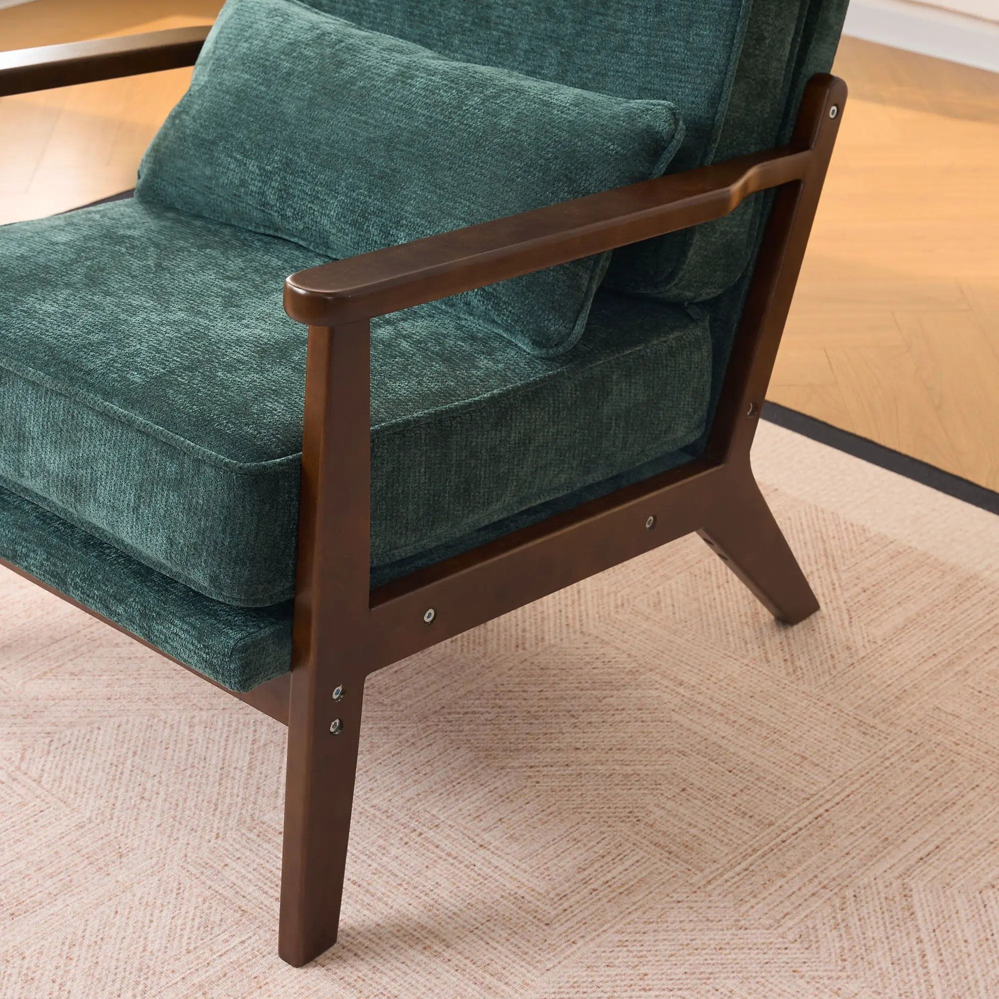 Living Room Chair With Lumbar Pillow by HouseOfZazla