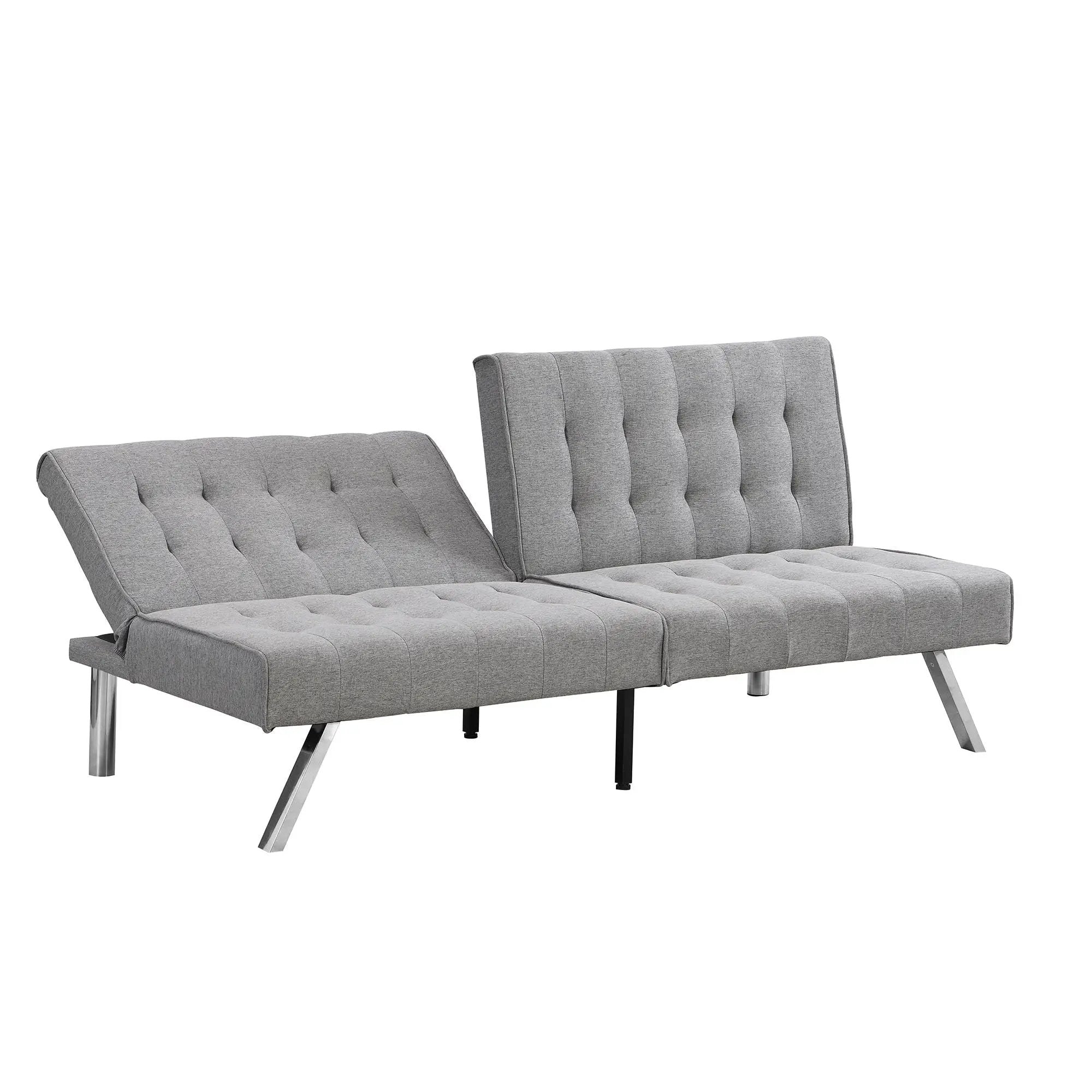Modern Sofa Bed With Wood Frame And Stainless Legs by Unique Piece Furniture