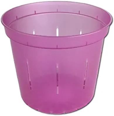 rePotme 5" Slotted Clear Orchid Pots - 3 Pack (Rose Quartz) by GreenHaven Gardens