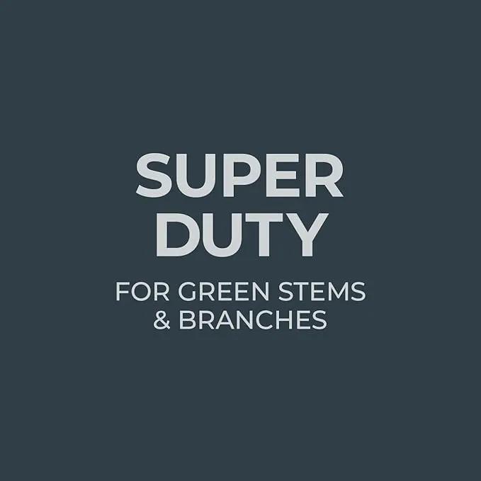 Woodland Tools Super Duty Hedge Shears, 23 Inch Manual Hedge Clippers with 10 Inch Gear-Assist Blades, Power Notch, and Non Stick Coating, Heavy Duty Trimmer for Thick Shrubs and Hedges by GreenHaven Gardens