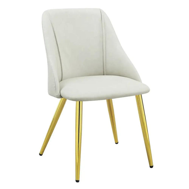 Gaines - Side Chair (Set of 2) - White Synthetic Leather by Unique Piece Furniture
