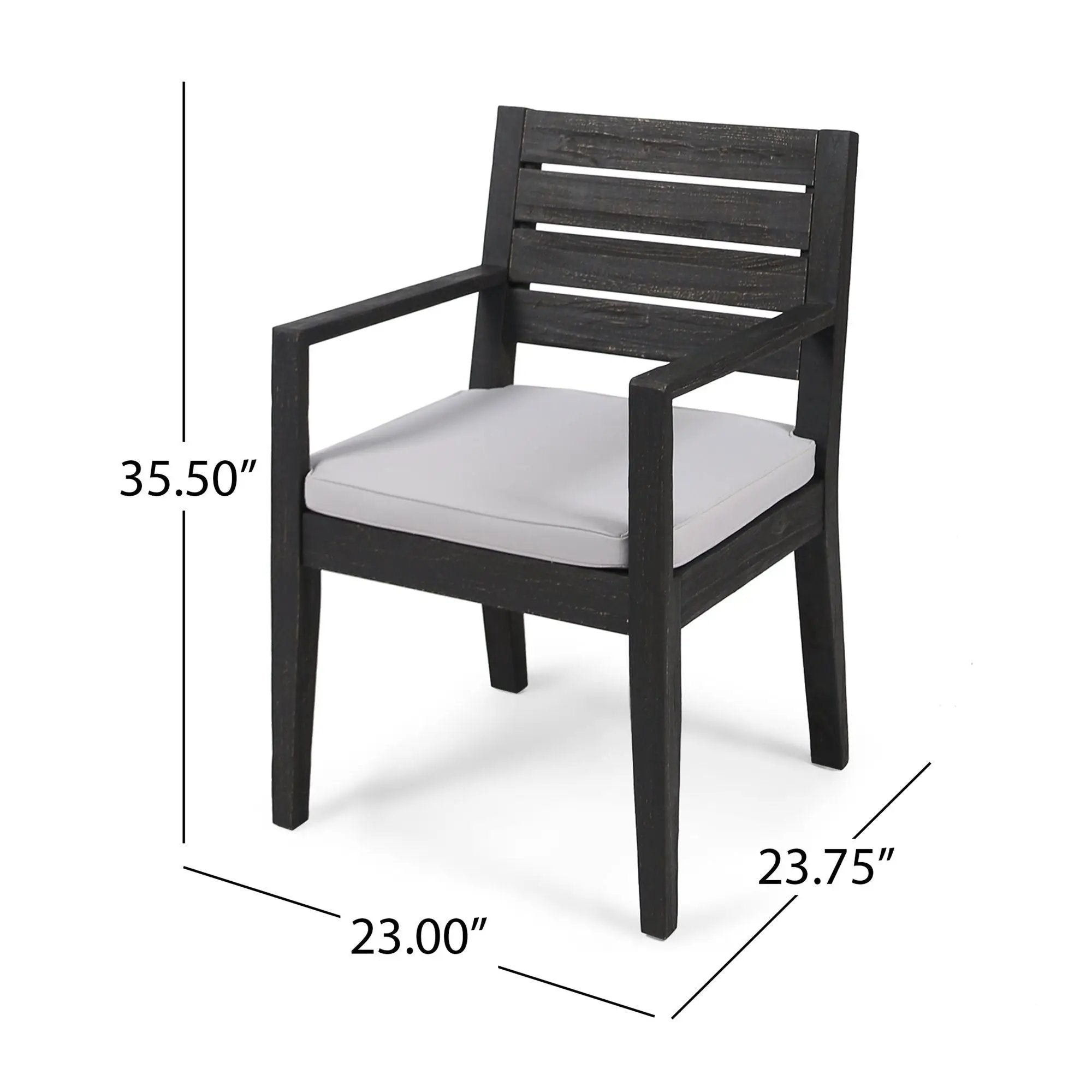 Outdoor 6 Seater Dining Set With Bench - Dark Gray / Light Gray by HouseOfZazla