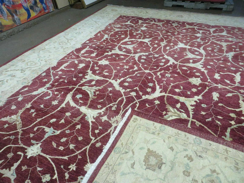 10' X 14' Vintage Handmade PESHAVAR CHOBI Pakistani Agra Wool Carpet Nice by Jewel Rugs