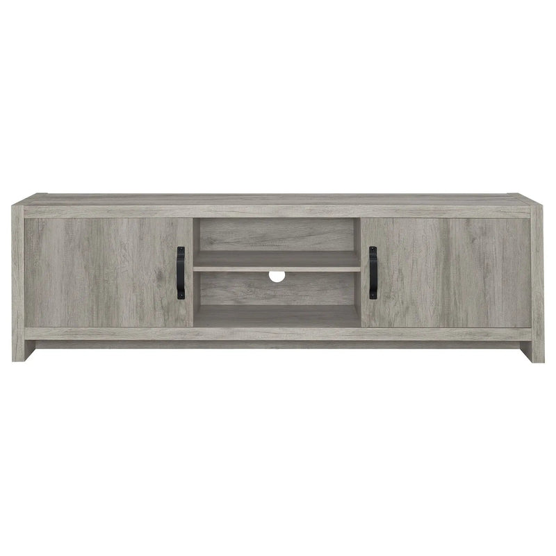 Conifer - TV Stand With Adjustable Shelves - Gray by HouseOfZazla