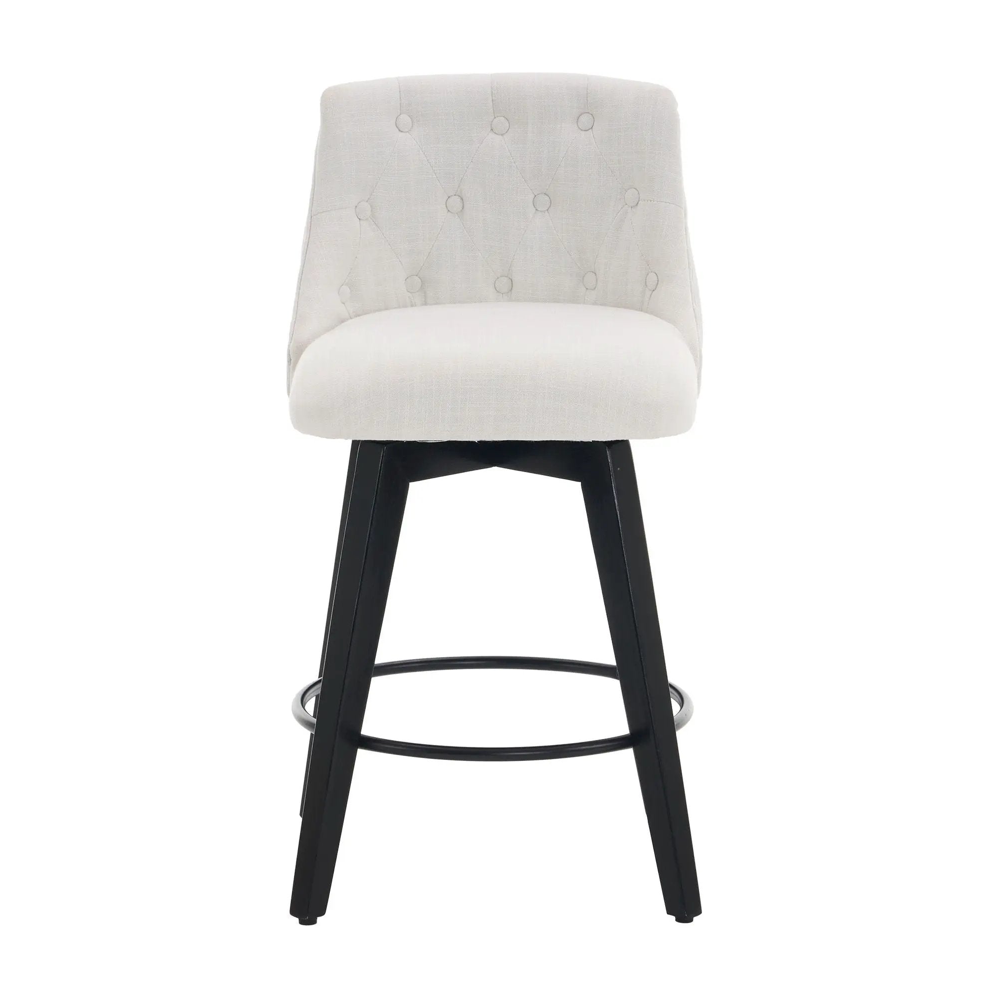 Swivel Bar Stools & Button Tufted Back (Set of 2) by HouseOfZazla