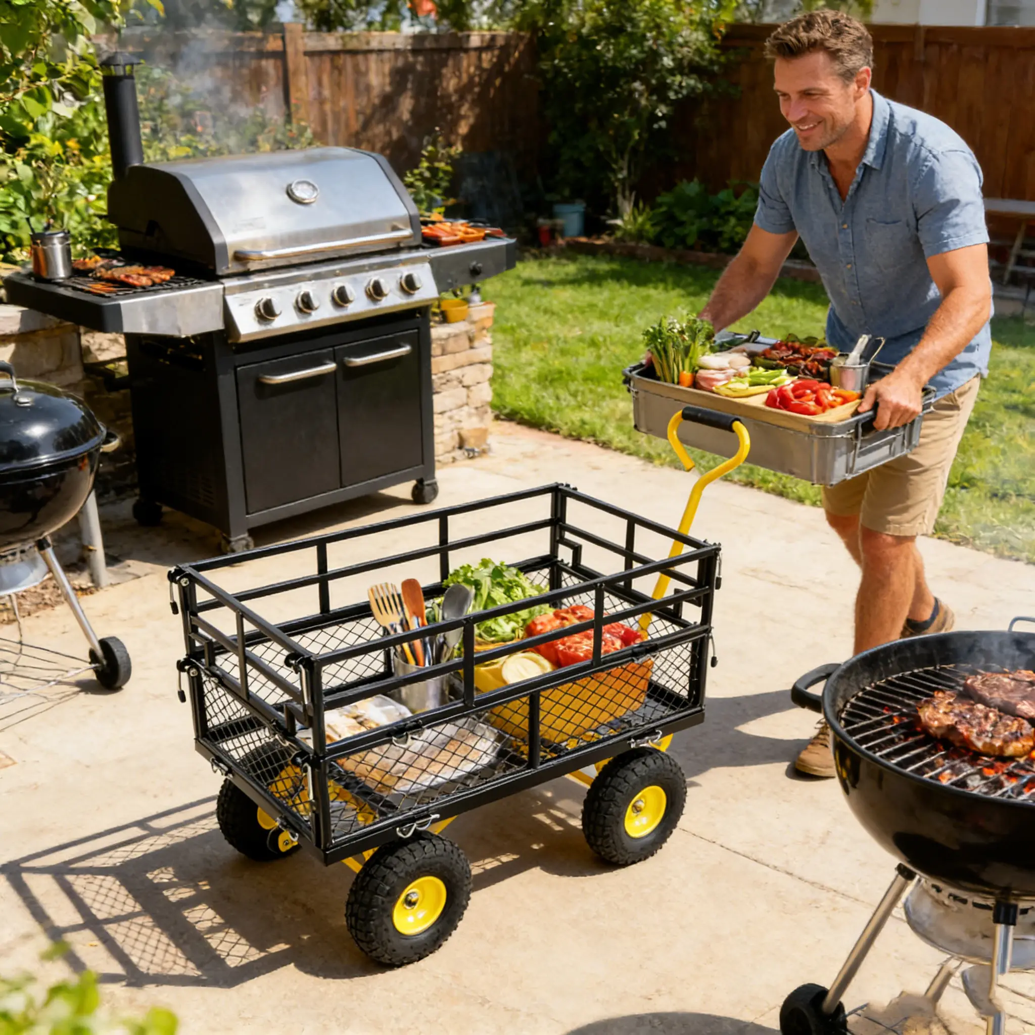 Wagon Cart Garden Cart Trucks Make Transporting Firewood Easier by HouseOfZazla