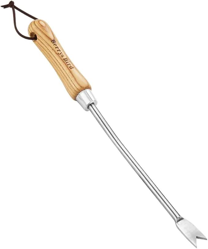 Berry&Bird Dandelion Weeding Tool Crack Weeder Manual Hand Weeder, V-Shaped Fork Easy Weed Removal & Uprooting, Garden Weed Puller Tool for Patio Lawn Yard by GreenHaven Gardens