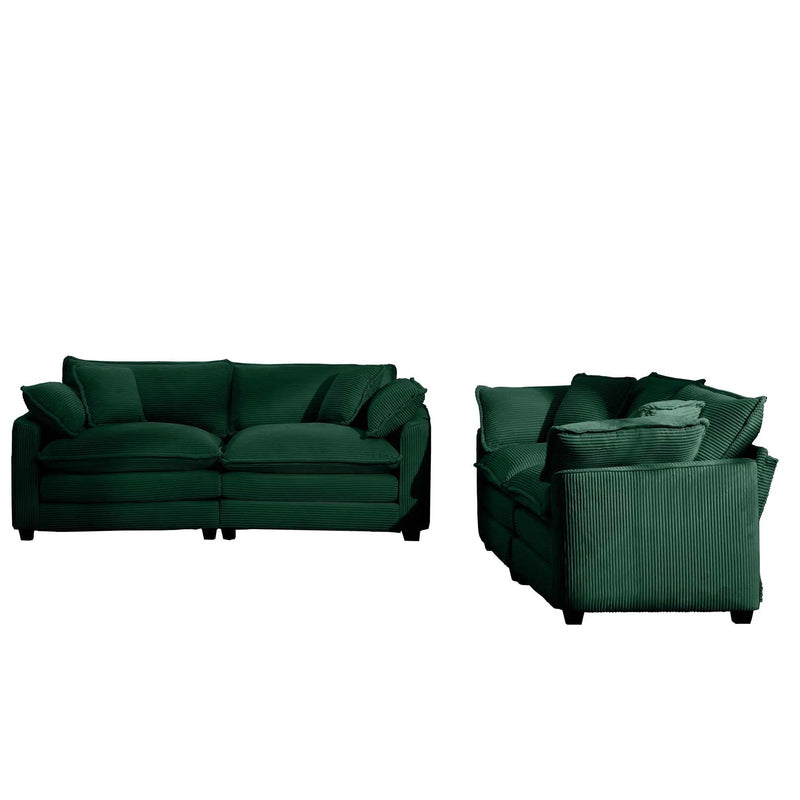Elegant Oversized Sectional Sofa Set With Deep Seats And Flexible Layout by Unique Piece Furniture