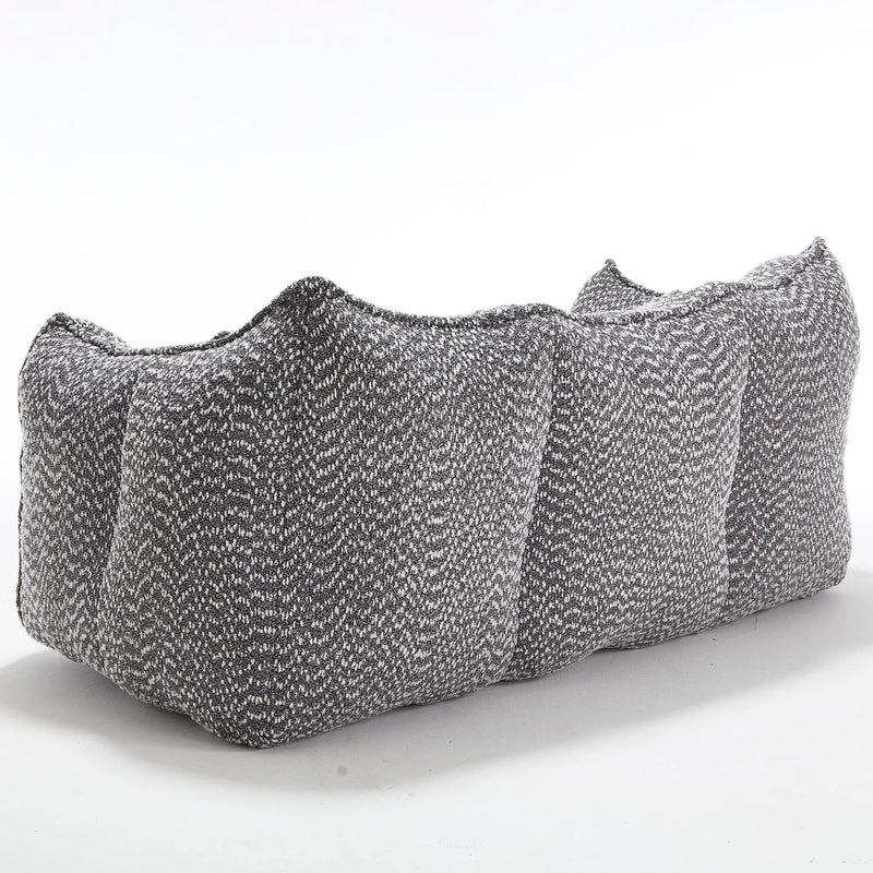 Comfortable Dual Beanbag Chair With High Resilience Foam Core For 2 People by HouseOfZazla