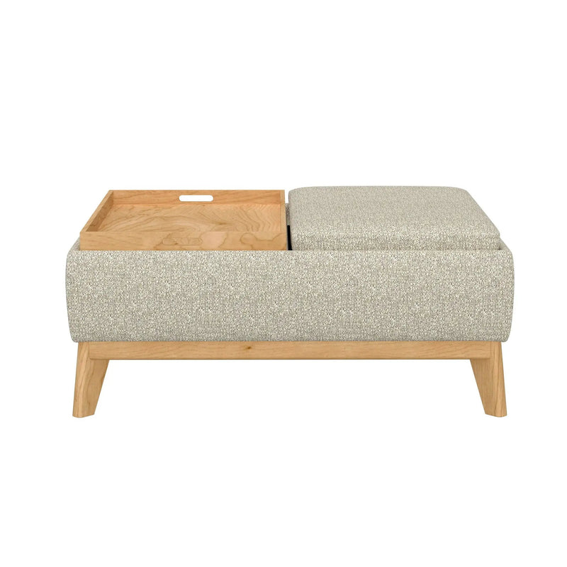 Reversible Tray Ottoman - Tan by HouseOfZazla