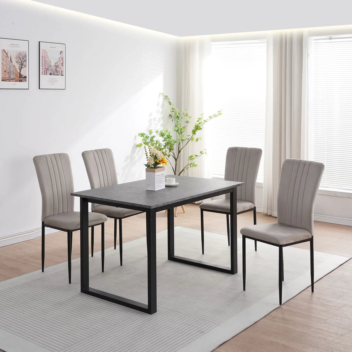 Velvet Dining Chairs For Dining Room (Set of 4) by Unique Piece Furniture