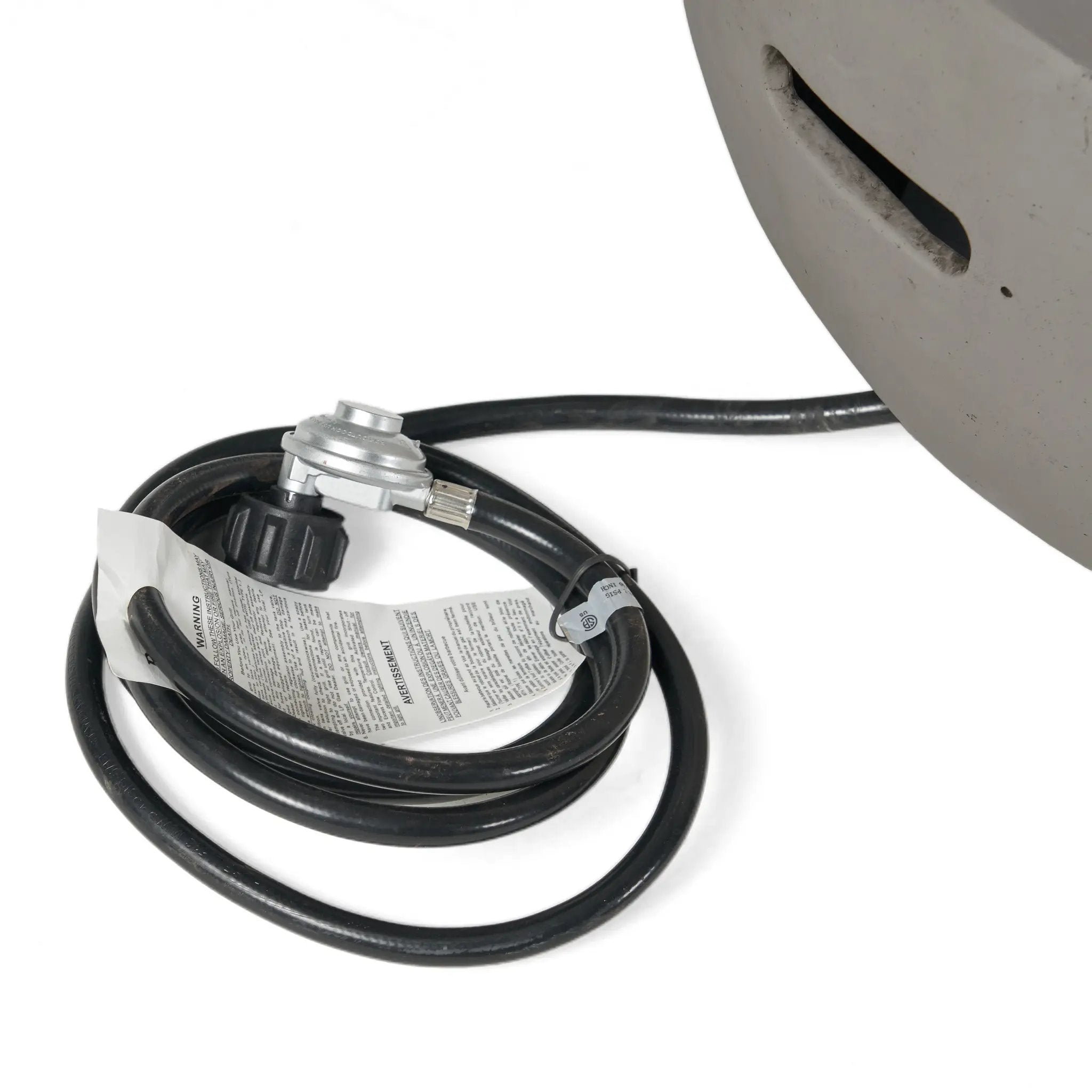27' Bowl Shaped MGO 40,000 BTU Propane Fire Pit, Light Grey (Tank Cover not Included) by HouseOfZazla