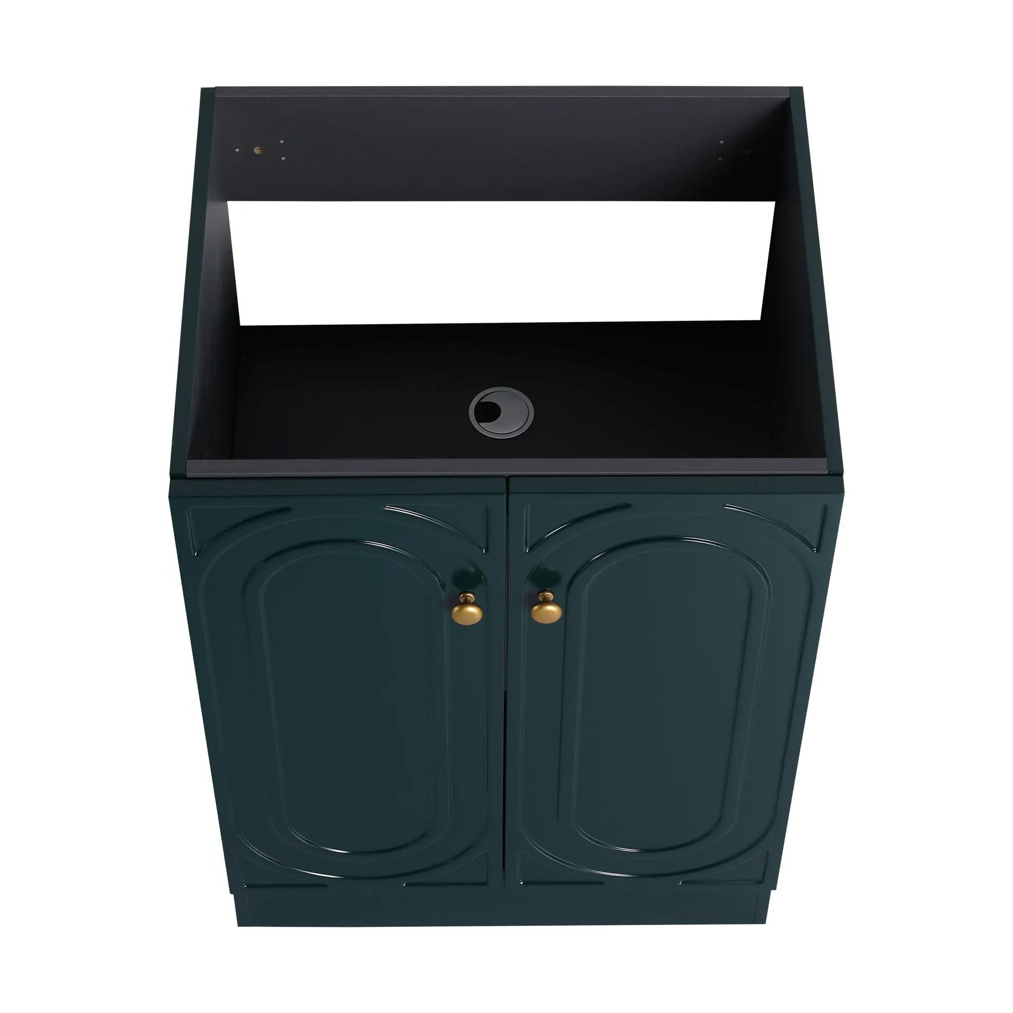 Modern Freestanding Bathroom Vanity With Soft Close Cabinet Doors by HouseOfZazla