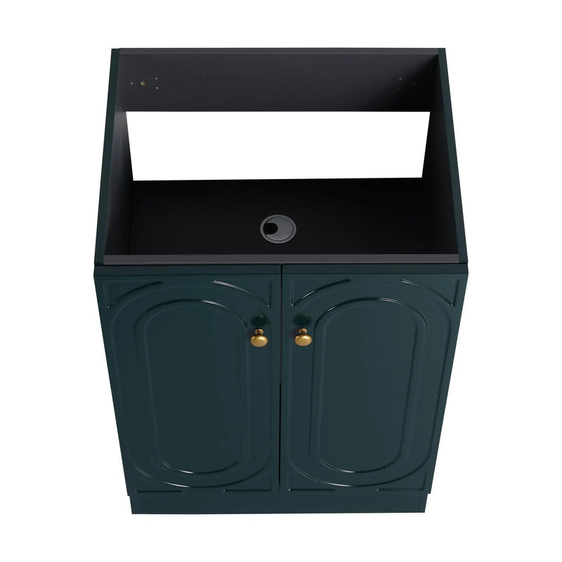 Modern Freestanding Bathroom Vanity With Soft Close Cabinet Doors by HouseOfZazla