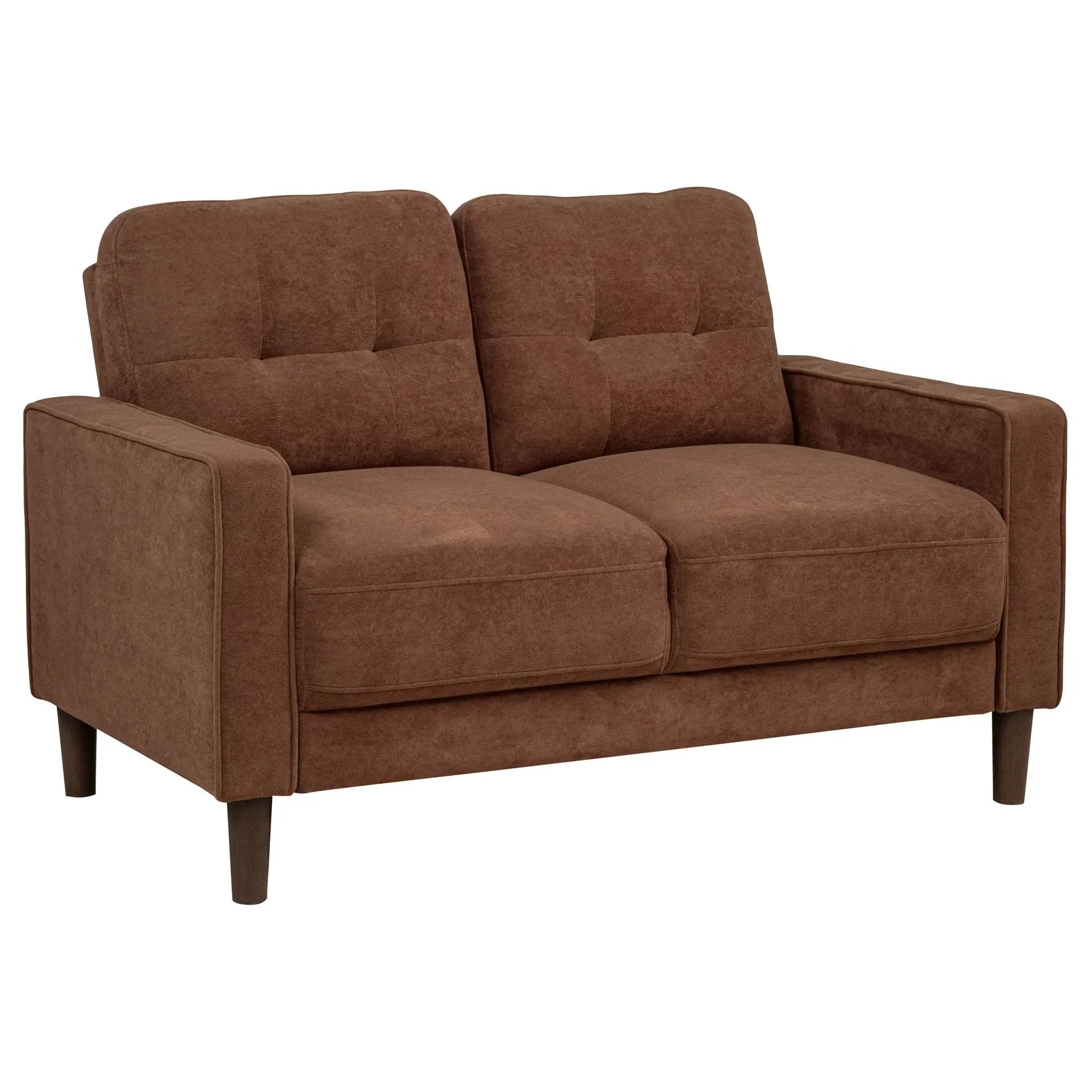 Bowen II 3-piece Fabric Upholstered Track Arm Sofa Set Rust by Unique Piece Furniture