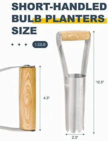 Bulb Planter Tool with 6 Inch Depth Measurment Tulip Bulb for Planting Tulip Daffodils Dahlias Garlics Bulbs Spring Fall Planting Handhold Planting Tool Garden Bulb Transplanter Hole Digger by GreenHaven Gardens
